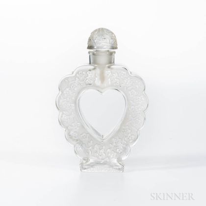 Lalique for Nina Ricci "Coeur-Joie" Molded Glass Heart Perfume