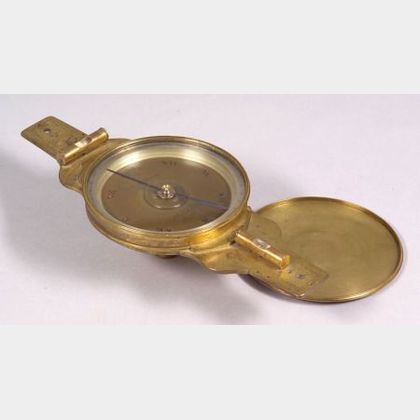 Brass Surveyor's Vernier Compass by W. E. Young