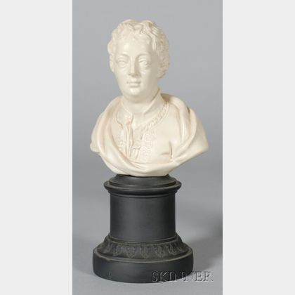 Turner White Stoneware Bust of Addison