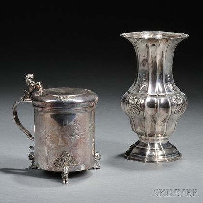 Two Continental Silver Items