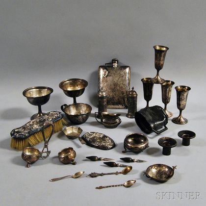 Group of Assorted, Mostly Sterling Silverware Tableware
