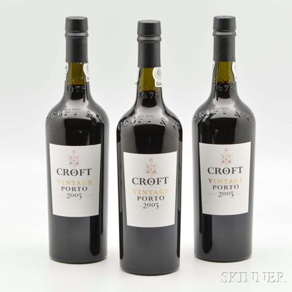 Croft Vintage Port 2003, 3 bottles 
