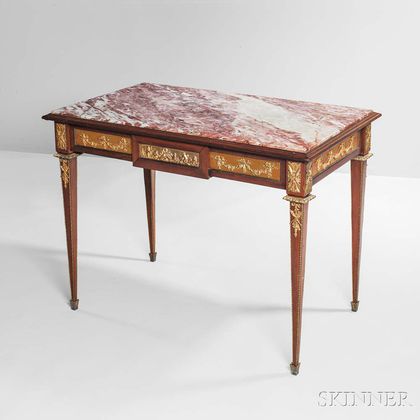 Louis XVI-style Marble-top Center Table