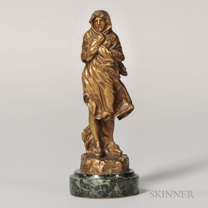 Bronze Figure of "Winter,"