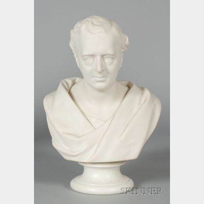 Wedgwood Carrara Bust of Robert Stephenson