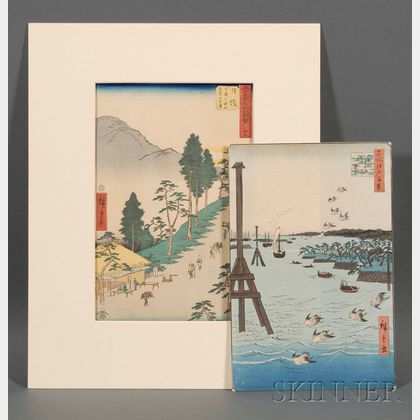 Two Prints by Hiroshige: