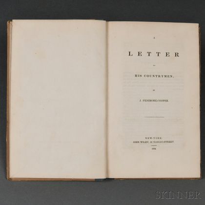Cooper, James Fenimore (1789-1851) A Letter to His Countrymen