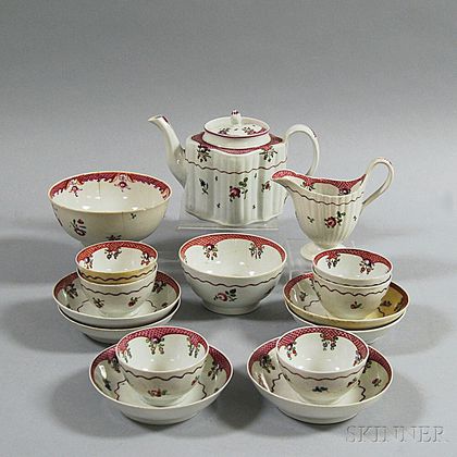 Newhall Porcelain Partial Tea Service