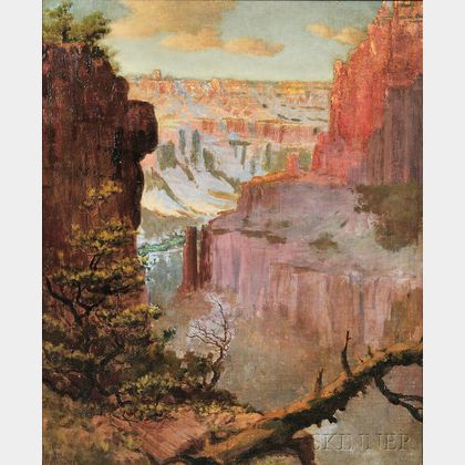 Louis Akin (American, 1868-1913) Grand Canyon