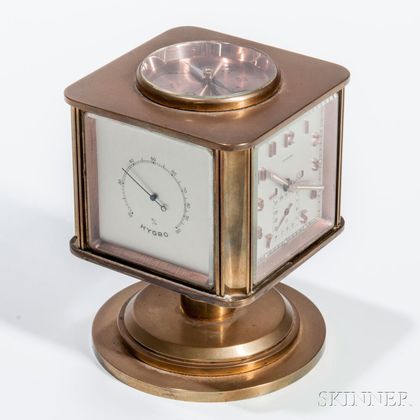 Turler Triple Calendar Desk Clock Compendium