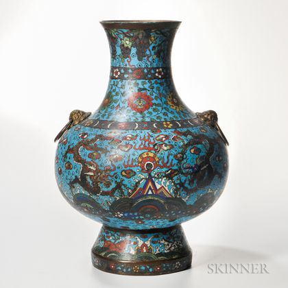 Cloisonne Hu -shape Vase