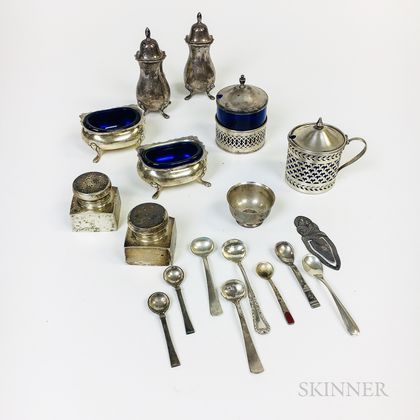 Group of Sterling Silver Salts and Shakers