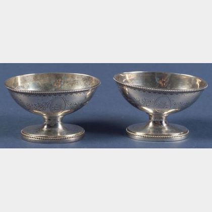 Pair of George III Silver Footed Salts