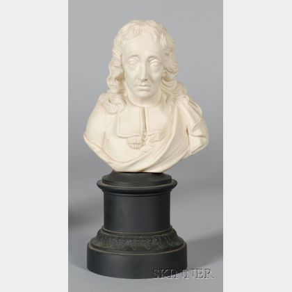 Turner White Stoneware Bust of Milton