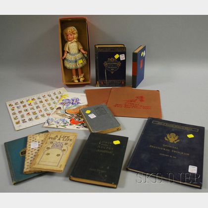 Group of Stamps, Books, and Collectibles
