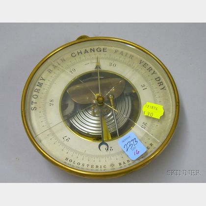 French Brass Holosteric Barometer