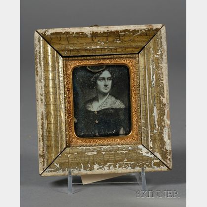 Daguerreotype Portrait of Jenny Lind Taken From a Portrait Miniature