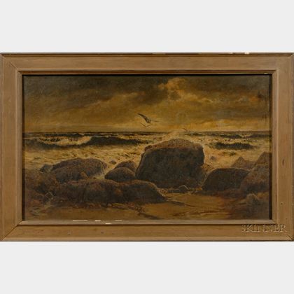 Attributed to Charles Drew Cahoon (Massachusetts, 1861-1951) Seascape.