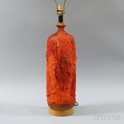 Lava Glaze Mid-century Table Lamp