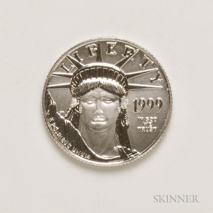 1999 $25 1/4 oz. Platinum Coin.