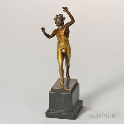 Grand Tour Bronze Figure of a Dancing Faun