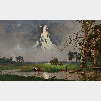 Henry Walcott Boss (American, 1820/27-1916) Landscape with Cows