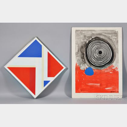 Four 20th Century Works on Paper: After Alexander Calder (American, 1898–1976),Exhibition Poster: Calders Circus, Whitney Museum of A 