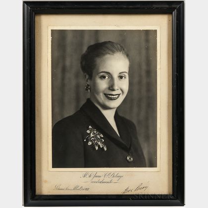 Perón, Juan (1895-1974) and María Eva Duarte de Perón (1919-1952) Signed Photographs.