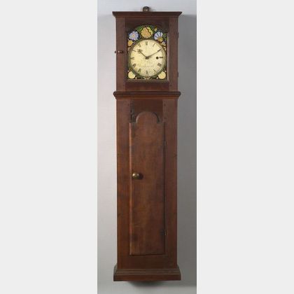Rare Shaker Cherry Cased Wall Timepiece