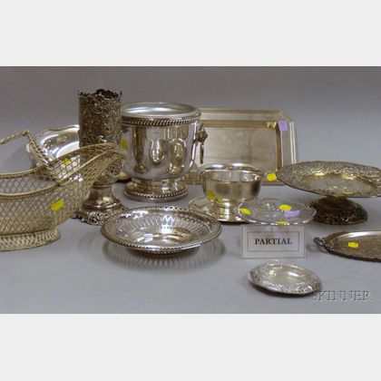 Group of Silver Plated and Sterling Serving Items