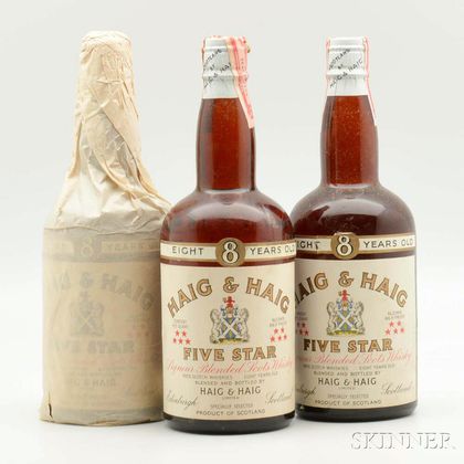 Haig & Haig Five Star 8 Years Old, 3 4/5 quart bottles 