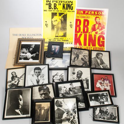 Framed Images of Jazz and Blues Musicians