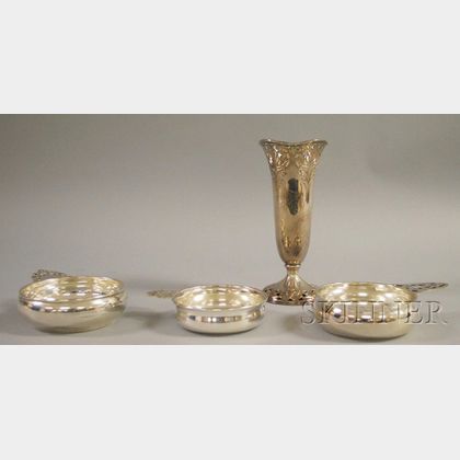 Four Sterling Silver Table Items