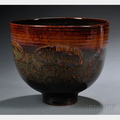 Edwin and Mary Scheier Pottery Bowl