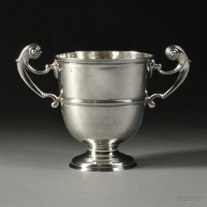 Irish George II/III Sterling Silver Two-handled Loving Cup