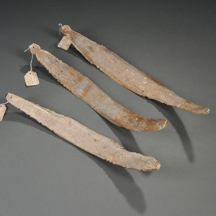 Three Indonesian Shaman's Oracle Bones