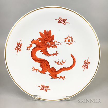 Meissen Ceramic "Dragon" Charger