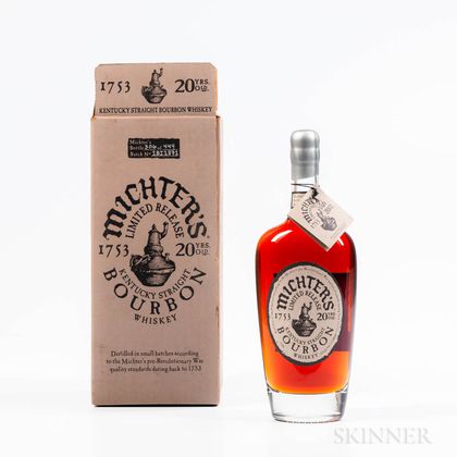 Michters Bourbon 20 Years Old, 1 750ml bottle (oc) 