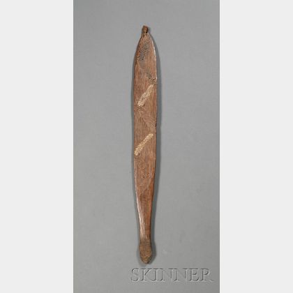Australian Aborigine Carved Wood Spear Thrower