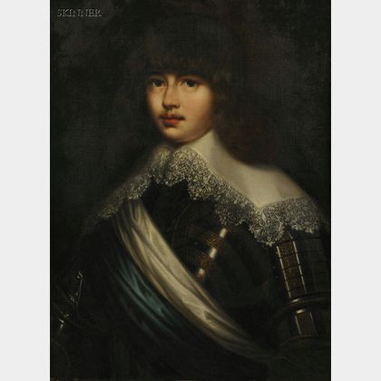 After Justus Sustermans (Flemish, 1597-1681) Portrait of Prince Waldemar Christian of Denmark (1603-1647) as a Young Man