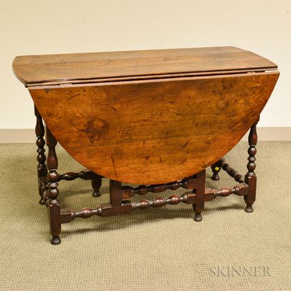 William and Mary Walnut Gate-leg Table