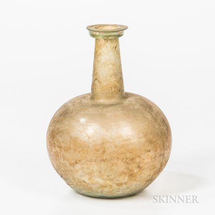 Tall Roman Glass Bottle