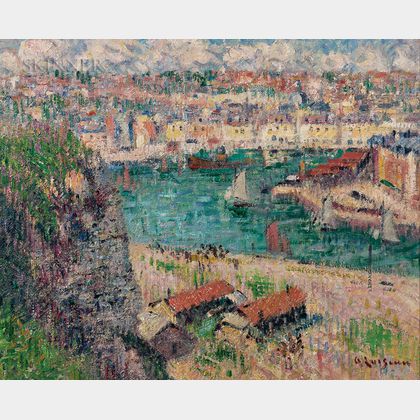 Gustave Loiseau (French, 1865-1935) L'Avant Port de Dieppe