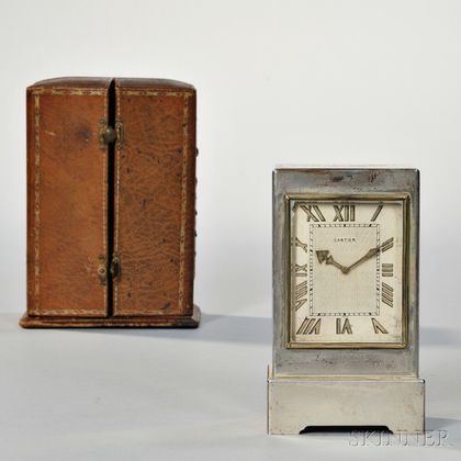 Cartier Silver Desk Clock