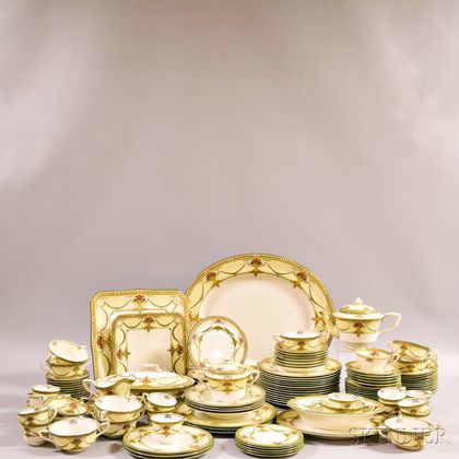 Group of Royal Worcester "Bristol" Porcelain Dinnerware. Estimate $300-500