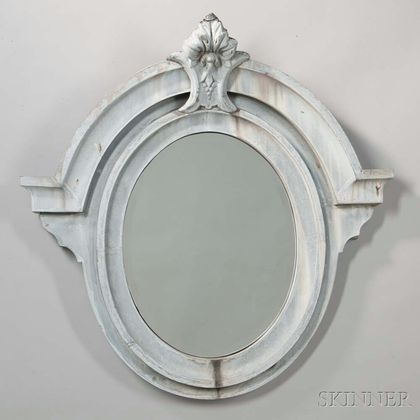 Painted Ocular-style Zinc Mirror