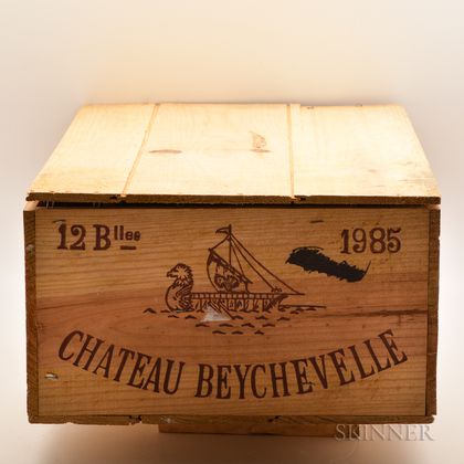 Chateau Beychevelle 1985, 12 bottles (owc) 