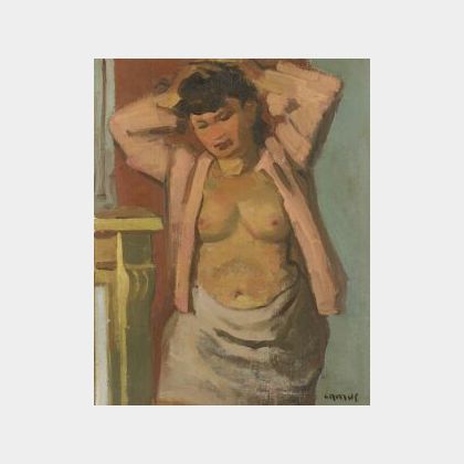 Gustave Camus (Belgian, 1914-1984) Female Figure Study