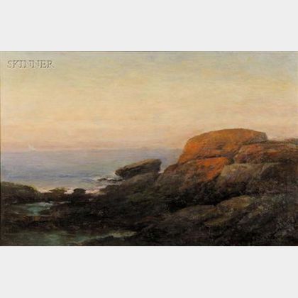Bryant Chapin (American, 1859-1927) Rocks at Newport