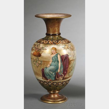 Doulton Burslem Hand-painted Vase